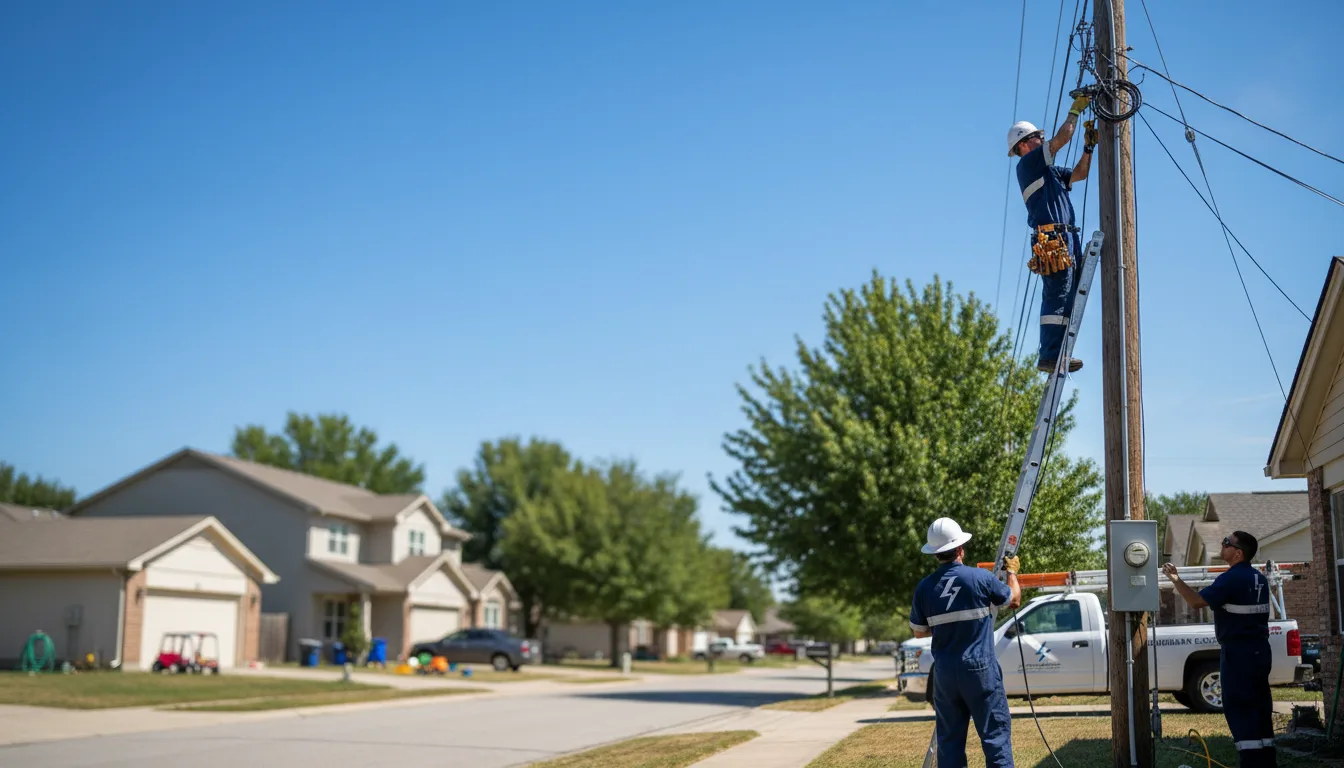 Residential electrician providing installation services in Walhalla, ND